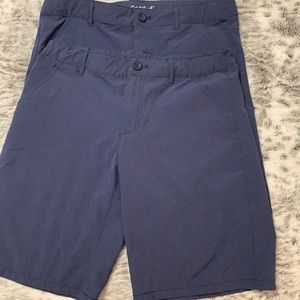 Navy blue size 16 dry fit shorts.